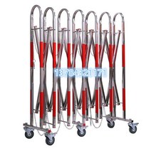 자바라대문 출입문 주차장 바리케이트 접이식 정문 도어 안전문 금지 주의 바퀴 이동식 스텐 스테인리스 간이 학교 회사 임시, 높이1.1m x 길이2.5m