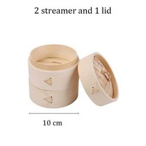 편백 스텐 찜기 2 3 4 단 찜냄비 찜기 요리 주방 도구 생선 야채 쌀 계란 스낵 만두 딤섬, 30cm 2 찜기 1 뚜껑