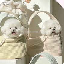 귀여운 강아지 고양이 슬링백 이동 가방 이불 이동 가방 애완견 앞가방, E.옐로L 8kg가능