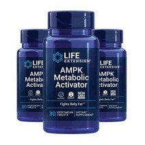 라이프익스텐션 AMPK 메타볼릭 액티베이터 베지테리안 타블렛, 3개, 30정