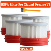[호환제품] hepa filter for xiaomi dream v9 v9b v10 가정용 무선 핸드 헬드 진공 청소기 부품 먼지 교체, 5개