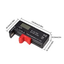 3인 1 금속 탐지기 목재 스터드 전압 라이브 와이어 감지 벽 스캐너, 04 Battery Tester