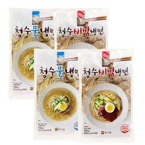 (G)청수냉면 2종 모음 (4봉 구성), 03.청수 물냉면2봉+비빔냉면2봉(총16인분)