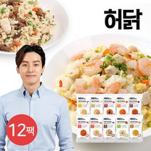 허닭 [허닭] 닭가슴살 곤약볶음밥 250g 10종 12팩, 19. 간장계란곤약볶음밥 6팩+깍두기곤약볶음밥 6팩