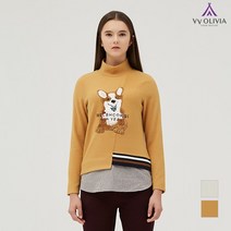올리비아로렌 웰시코기 분할 티셔츠 VVCALUW9411