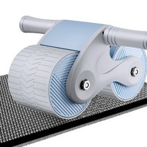 Neirny ab 슬라이드 리바운드 롤아웃 논슬립 저소음 홈트레이닝 복근코어 운동기구+무릎패드, 그레이