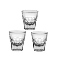 카페 유리 머그 이쁜잔 찻잔 블루베리 커피 세트 45oz 머그잔 플랫 화이트 에스프레소 컵 클래식 우아함 테이블 라떼 133ml 4 개, 3 Pcs 133ML