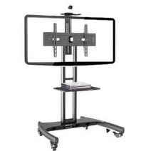 대형 TV 스탠드 매장 전시용 이동식 조립식 무대 연단, 표준형 쇼트 모바일 카트 32-65인치