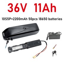 2인승전기자전거 전기 자전거 Hailong 배터리 스쿠터 36V 48V 52V USB 18650 BBS02 11Ah 500W, 01 36V 11Ah 10S5P, 한개옵션1