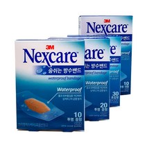 3M넥스케어 숨쉬는 투명방수밴드 1개 워터프루프, 중형10매