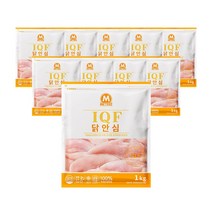 치킨마켓 국내산 냉장(신선) 생닭안심 닭안심 5kg (1kg x 5팩), 5개