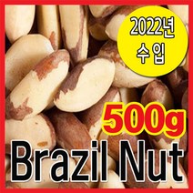 The큰나무 갓성비! 햇 브라질너트 페루산 완태 무염 견과류, 1팩, (완태) 500g
