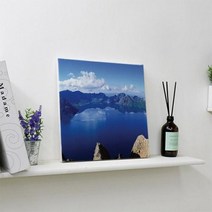 ah921-캔버스액자30x30_백두산천지시리즈, 타입1