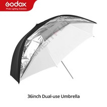 Godox-스튜디오 플래시 스트로브 조명용 이중 레이어 91cm 36 인치 83cm 33 반투명 블랙 화이트 우산, 01 91cm