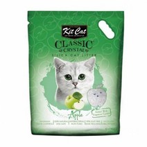 고양이용품 고양이배변용품 KitCat 크리스탈 모래 사과향 5L