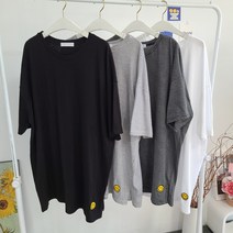 레깅스롱티 81cm 76cm 빅사이즈 레이어드 단가라 반팔 스마일 티셔츠 난리유