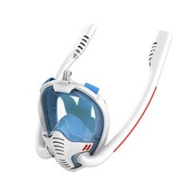 잠수풀 프리다이빙마스크스트랩 성인 다이빙 마스크 스쿠버 더블 스노클링 풀 페이스 안티-포그 k3 스노클링 마스크 아이 수영 수중 호흡기 다이빙 장비, 색상 04, lxl