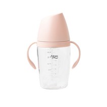 티지엠 쌀알 트라이탄 빨대컵 세트 240ml, 코랄핑크, 1개