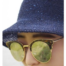 앞머리 캣츠아이 플랫바 하금테 미러 선글라스n524