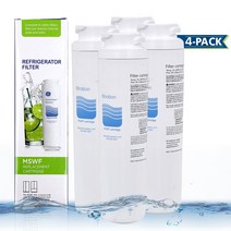 가정용 정수기 하이드로 필터 Hydrofilter Mswf Ge 냉장고 물 카트리지 교체용 4 개 1 팩