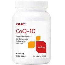 GNC CoQ10 400mg 60softgels 지엔씨 코엔자임 큐텐 60, 1개, 기본