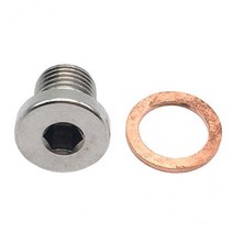 3-12pack M12 X 1.25mm 산소 O2 람다 센서 블랭킹 플러그 캡 스테인레스 스틸, 12개, 알루미늄 합금, 은