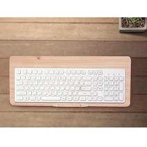 그린다움 편백 원목 키보드받침대 B타입, 1개, 원목색