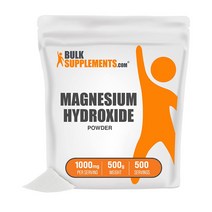 벌크서플 Magnesium Hydroxide 수산화 마그네슘 파우더 500g, 수산화 마그네슘 파우더 500g 1개