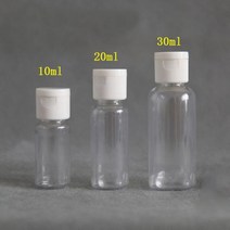 50pcs 5-100ml 플라스틱 애완 동물 플립 뚜껑 로션 병 도매 명확한 화장품 샘플 컨테이너 미니 여행 채우기 약병 액체, 5ml x 50pcs, 흰색 뚜껑