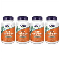 나우푸드 Now Foods GTF Chromium 크롬 크로뮴 200mcg 250정 4병, x, 1개