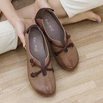 제이슈 가죽 빈티지룩 로퍼 단화 3cm