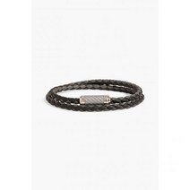 TATEOSSIAN 타테오시안 Sterling silver and braided 가죽 bracelet117595
