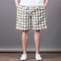 스댕클럽 남여공용 히든 고방 체크 반바지 WMD7269