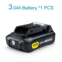 마끼다배터리 호환용 Waitley-108V 60Ah 리튬 배터리 충전식 Makita 전동 공구용 10V 및 12V 6000mAh BL10, 01 3Ah Battery 1PCS