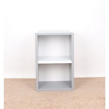 성원퍼니처 공간박스 2단/완제품배송/두께2.4cm, 그레이+화이트