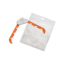 빌리네집 싱크대 음식물 쓰레기 거름망 거치대 + 거름망100p, 오렌지