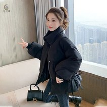셀럽당 겨을 여성 숏패딩 점퍼 루즈핏 심플패딩