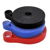 벨크로 컴퓨터 랜선 컬러 케이블타이 전선정리 클립 5m, 벨크로 타이 15mmx5m-1개, 파랑, 1개