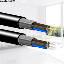 광 케이블 광섬유 야외 단일 모드 통신 기갑 광케이블 4 6 8 12 24 코어, 8core 9.0mm, 50m, 1개