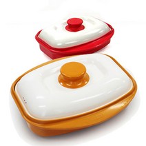 렌지메이트 그릴구이팬 전자렌지전용, 레드, 1개, 227 x 254 x 103 mm(레드)