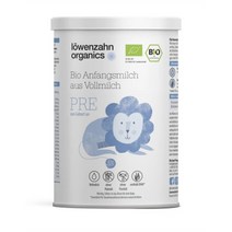 독일 Iowenzahn 뢰벤짠 1단계 PRE 프리 홀밀크 분유 베이비 포뮬라 파우더 400g 2팩