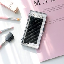 윙윙 미앤비즈 벨벳 속눈썹 [20줄] 속눈썹연장 속눈썹재료, 1개, C/0.15/9mm