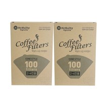 고급 커피필터 2~4인용 100매 커피여과지 2개, 100개입
