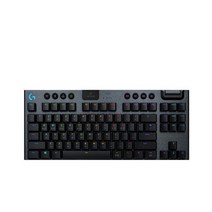 로지텍 G913 TKL 기계식 무선 키보드 청축/적축/갈축 영문자 정품 미개봉, 블랙 갈축