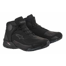 Alpinestars CR-X Drystar 라이딩 슈즈 (12) (레드/블랙), 12, Black/Black