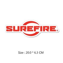 슈어파이어 SureFire 다기능휴대용조명라이트 해루질랜턴 서바이벌 군사 액세서리 스티커 방수 비닐 로고 pegatinas surefirer 군대 데칼 브랜드 자동차 모터, 큰 사이즈 20cm