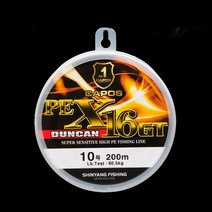 카포스 PE X16 GT 던컨 200m 16합사라인