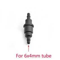 수동날인기 자동날인기 잉크젯 프린터 용 단방향 튜브 1 개 파이프 커넥터 공급 시스템 밸브, 02 Black 6X4