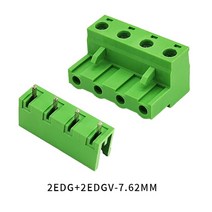 CIXIYCX 2-10Pin 2EDG 7.62mm 플매트 카펫 러그인 스크류 터미널 2EDGV/R 오픈 스트레이트 니들 시트 커브, 01 1set Open straight_08 9 마력