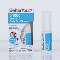 디럭스 1000 비타민D 데일리 구강 스프레이, 1개, 15ml